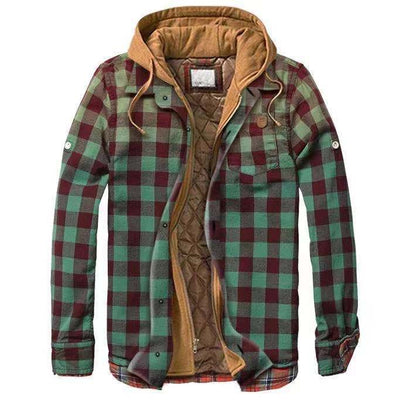 Chaqueta con Capucha Leisure - Abrigo Reversible de Dos Texturas - Image 20