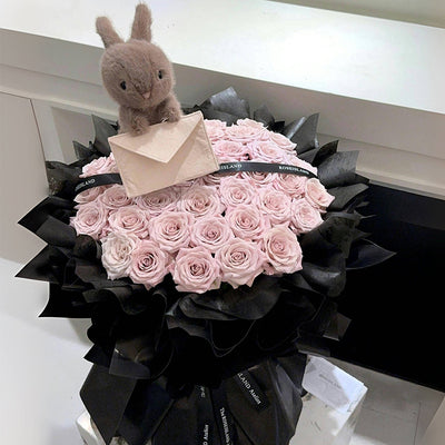 Ramo de Rosas Eterno con Orejas de Conejo - Flores Perfumadas - Image 26