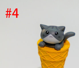 Llavero Gato Helado 3D Articulado - Capuchón Kawaii - Image 3