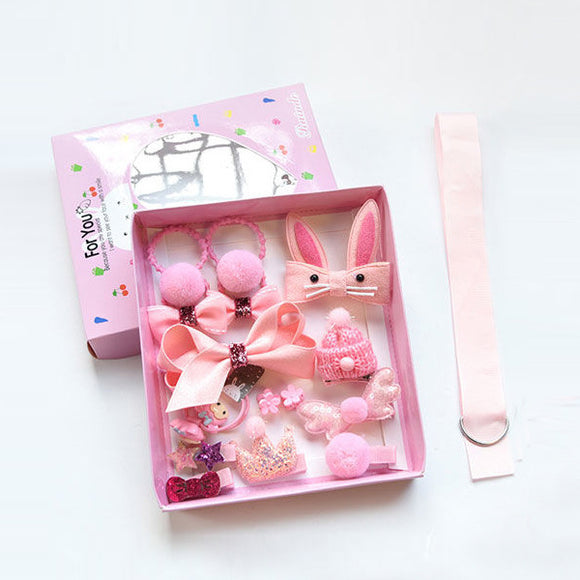 Set de Accesorios para el Cabello para Niñas - Coronas, Broches y Ligas