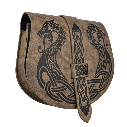 Bolsa de Bandolera Medieval con Patrón Retro Barcos - Image 6