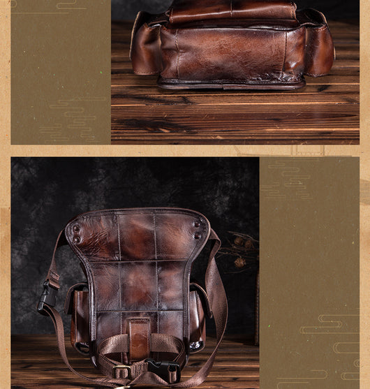 Riñonera Multifuncional de Cuero Genuino Estilo Retro - Image 16