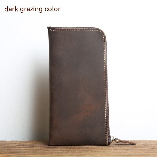 Billetera Minimalista de Cuero Genuino Crazy Horse - Diseño Ultra Delgado Hecho a Mano - Image 3