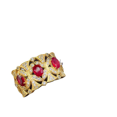 Anillo de Plata S925 con Gemas Naturales de Colores para Mujer - Image 6