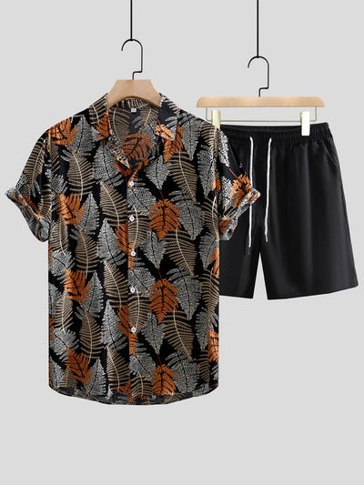 Camisa Casual Estampada de Manga Corta para Hombre - Image 9