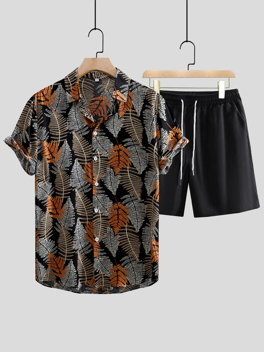 Camisa Casual Estampada de Manga Corta para Hombre - Image 9