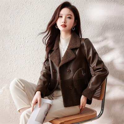 Abrigo de Piel Sintética Talla Grande Suelto para Invierno Mujer - Image 5