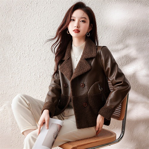 Abrigo de Piel Sintética Talla Grande Suelto para Invierno Mujer - Image 5