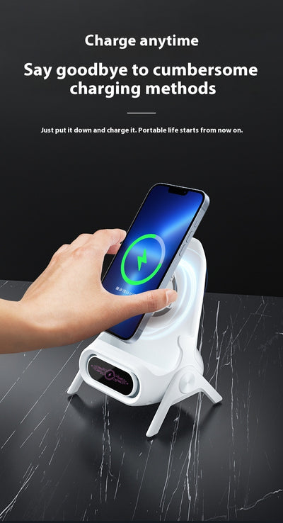 Cargador Inalámbrico con Amplificador de Sonido y Carga Automática - Image 12