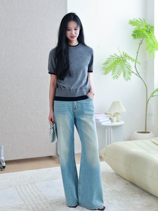 Jeans Rectos Holgados Efecto Vintage para Mujer - Image 16