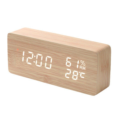 Reloj Digital LED con Control Remoto, Temperatura y Humedad - Image 5