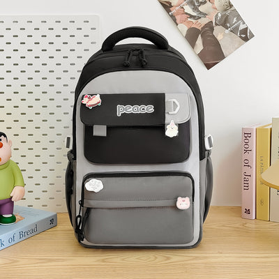 Mochila Escolar Amplia de Gran Capacidad Ligera y Simple para Mujeres - Image 13
