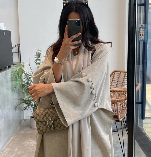 Cardigan Robe Turco de Algodón Suave - Image 8