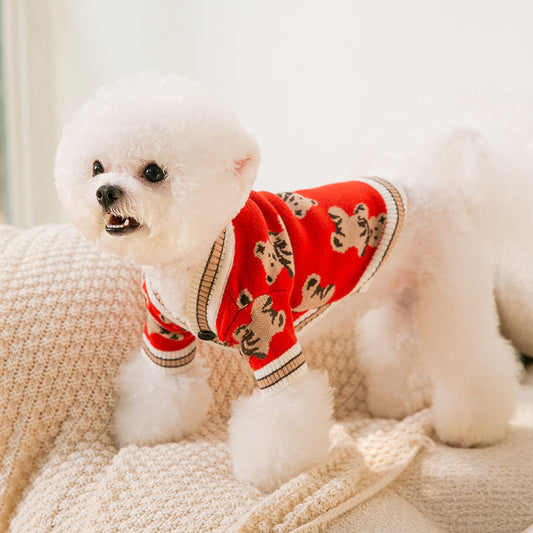 Suéter Tejido Cálido para Perros - Diseño Simple y Cómodo