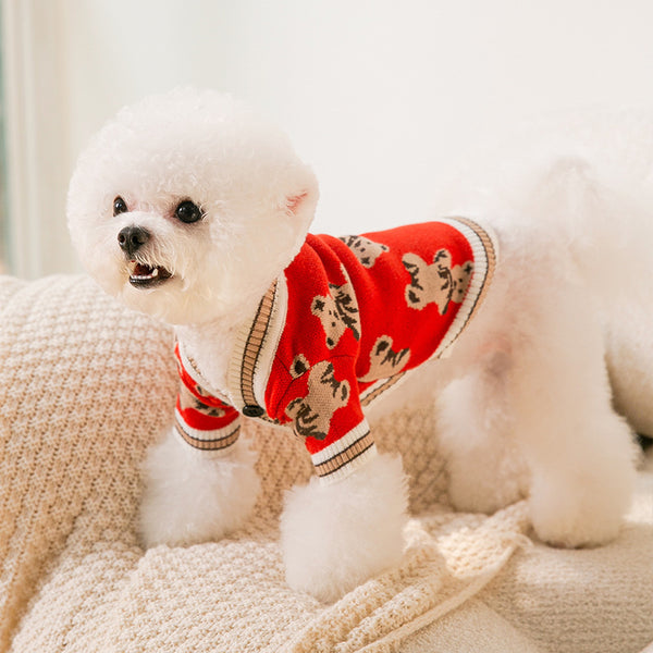 Suéter Tejido Cálido para Perros - Diseño Simple y Cómodo
