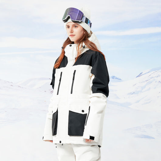 Chaqueta de Esquí para Mujer con Bloques de Color - Versátil para Tabla Simple y Doble - Image 26