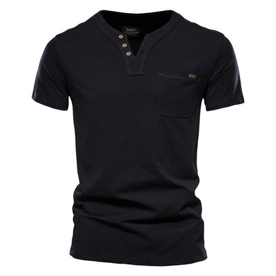Camiseta Deportiva Slim Fit de Algodón con Bolsillo para Hombre - Image 6