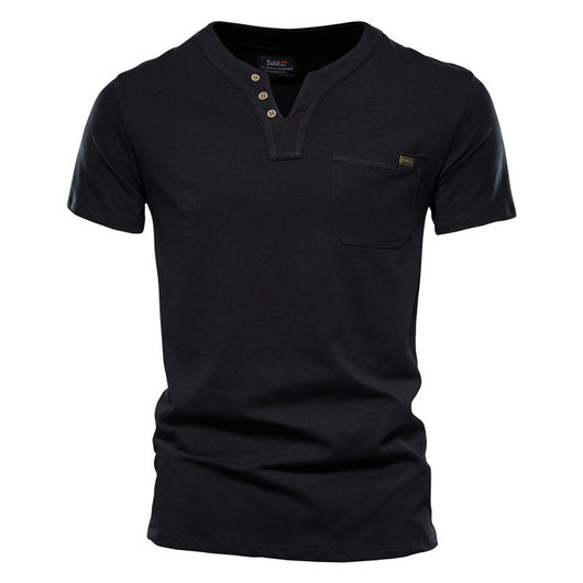Camiseta Deportiva Slim Fit de Algodón con Bolsillo para Hombre - Image 6