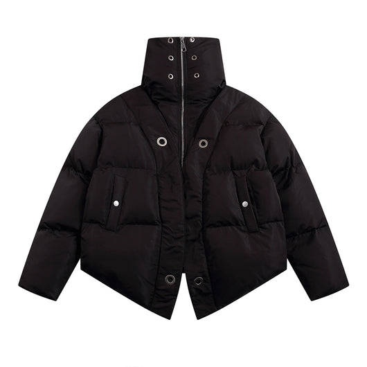 Abrigo Cuello Alto de Algodón Pesado Premium - Image 16