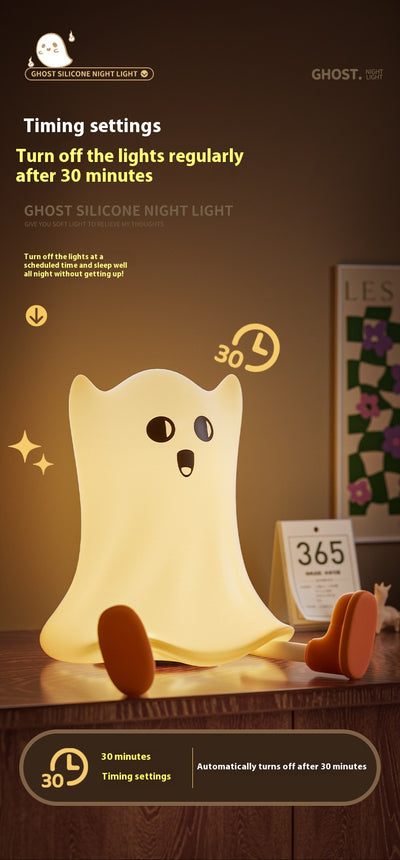 Lámpara Fantasma de Silicona Táctil - Luz Nocturna Suave y Decorativa - Image 11