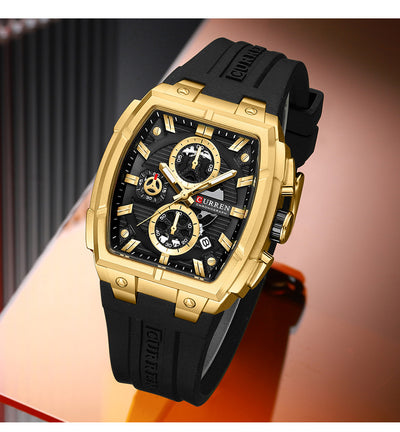 Reloj de Pulsera Hombre Impermeable con Calendario y Seis Agujas - Image 25