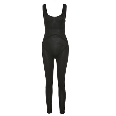 Jumpsuit con Espalda Abierta y Detalles de Hilo - Image 7