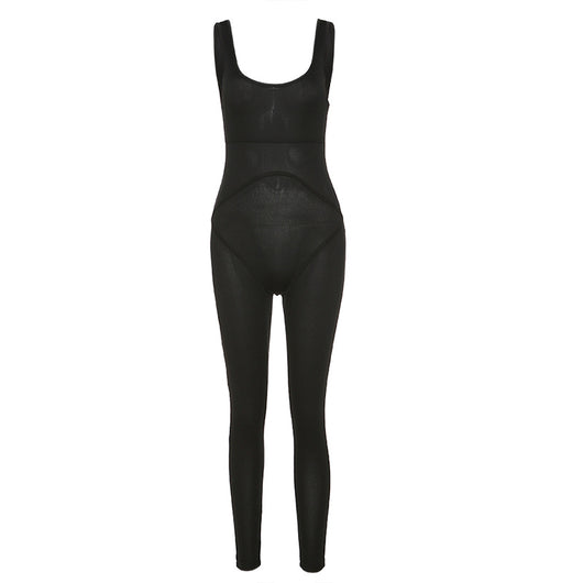 Jumpsuit con Espalda Abierta y Detalles de Hilo - Image 7