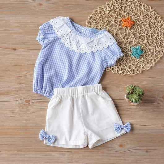 Conjunto Infantil de Verano con Blusa de Moño y Shorts - Image 17