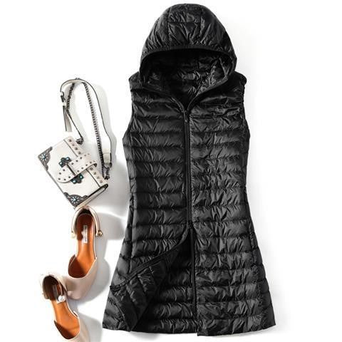 Chaleco Acolchado con Capucha para Mujer - Ligero y Versátil - Image 16