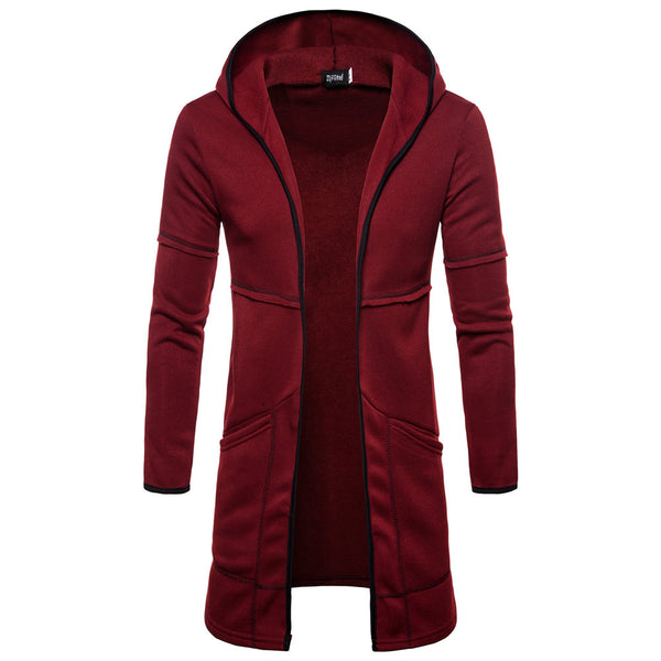 Cardigan Hoodie Urbano con Bolsillos Grandes para Hombre