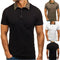 Polo Camuflado Slim Fit Masculino - Camiseta Casual de Manga Curta