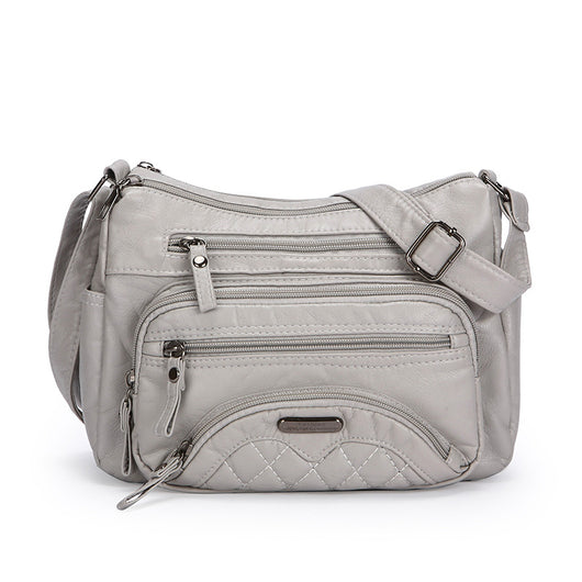 Bolso Bandolera de Cuero Suave - Diseño Casual Asimétrico - Image 6