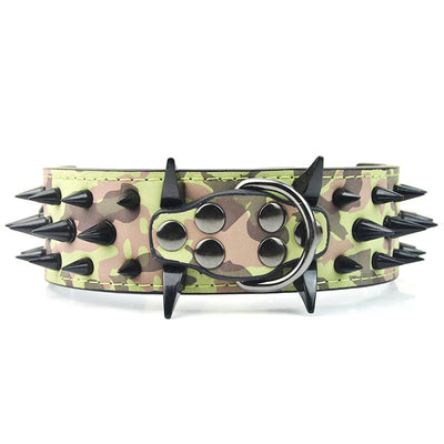 Collar de Cuero para Perro Grande con Púas Negras - Image 15