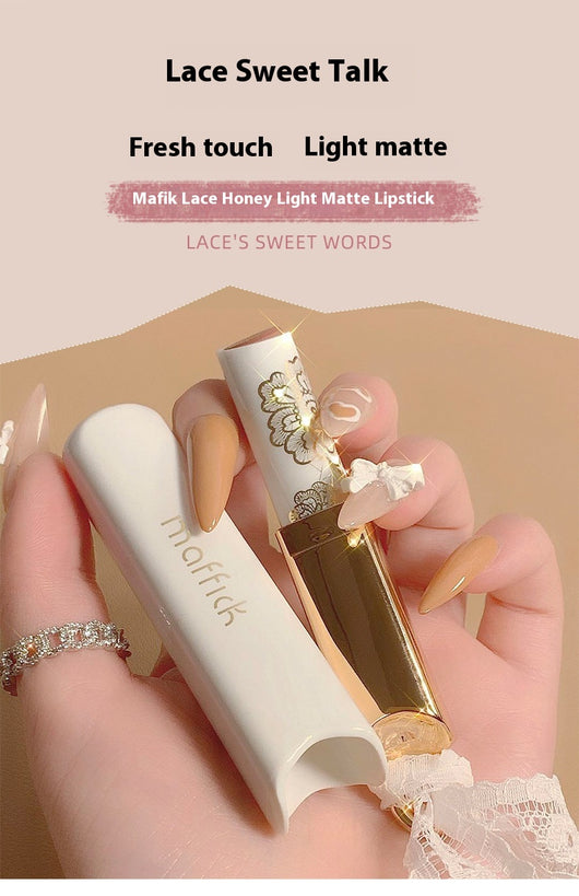 Labial Mate Larga Duración Miel y Encaje - Acabado Sedoso - Image 10