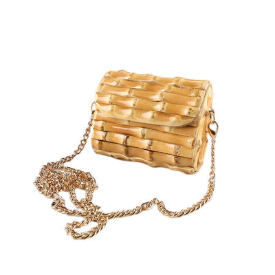 Bolso Bandolera Vintage Bambú Mini para Mujer - Image 5