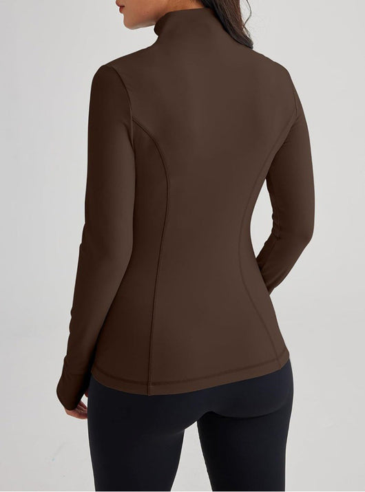 Chaqueta Deportiva Ajustada de Manga Larga con Tecnología Elástica - Image 26