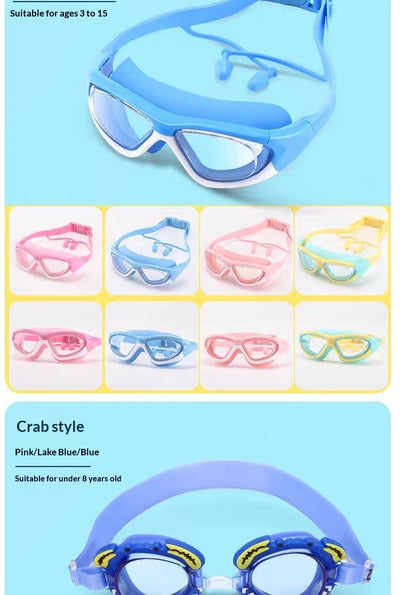 Gafas de Natación Infantiles Antivaho con Tapones Auditivos Integrados - Image 25