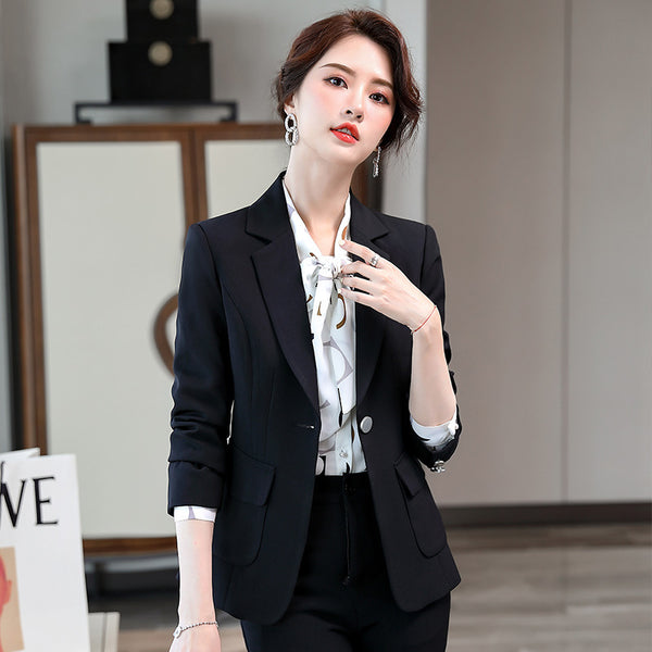 Traje Profesional para Mujer en Poliéster Color Sólido