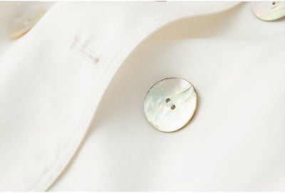 Gabardina Larga para Mujer con Cintura de Seda - Image 4