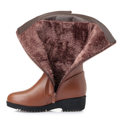 Botas de Invierno para Mujer con Tacón Cuña Plano