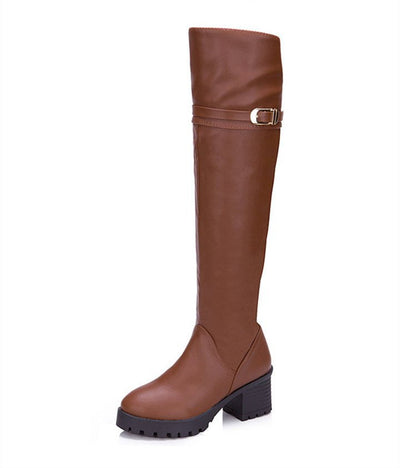 Botas Altas Hasta la Rodilla con Tacón Robusto y Cierre Lateral - Image 5