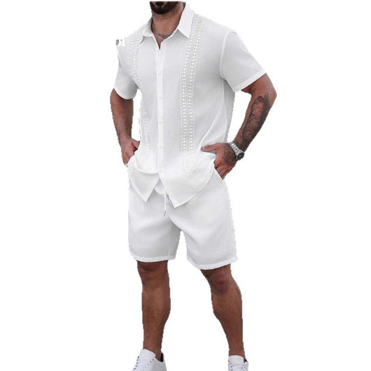 Conjunto de Camisa y Pantalones Cortos con Estampado en Solapa - Image 6