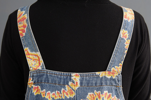 Overol Denim Holgado Talla Grande Estilo Coreano - Image 12