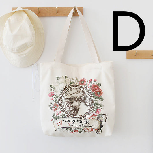 Bolso Mensajero Daisy Estampado - Capacidad Grande con Diseño Literario - Image 3