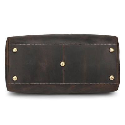 Bolsa de Viaje Cuero Vintage Crazy Horse Gran Capacidad - Image 26