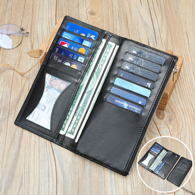 Billetera de Cuero Genuino para Hombre con Cierre Seguro y Protección Anti-fraude - Image 8