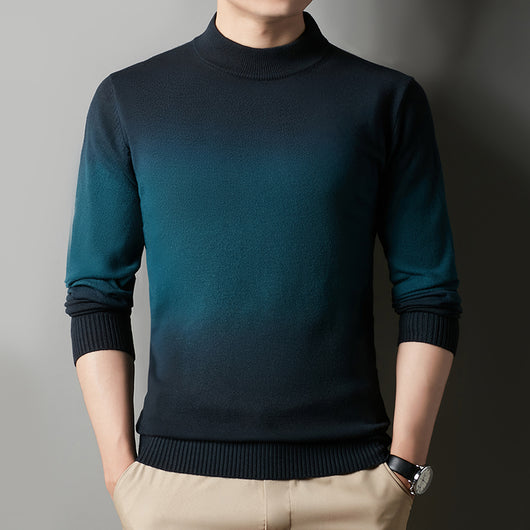 Suéter Cuello Alto Efecto Degradado para Hombre - Image 16