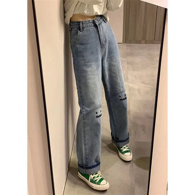 Pantalones Rectos de Cintura Alta y Pierna Ancha para Primavera Verano - Image 2