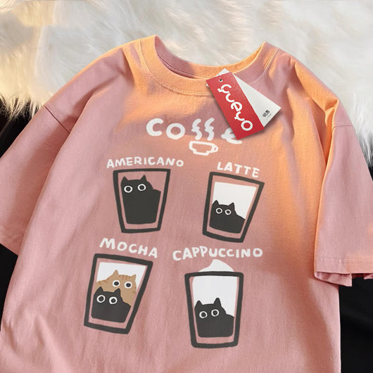Camiseta de Manga Corta Flocking Milk Coffee para Hombre - Image 5