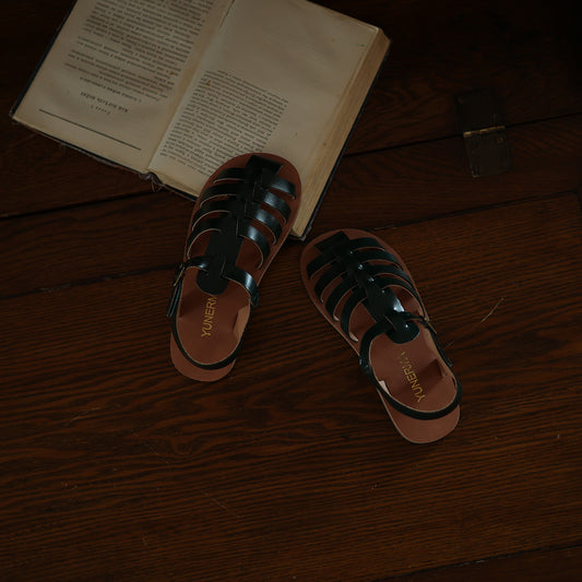 Sandalias para Bebé con Cierre de Velcro Estilo Vintage